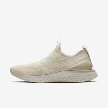 Nike Epic Phantom React Flyknit - Női Futócipő - Világos Krém/Fehér/Világos Krém